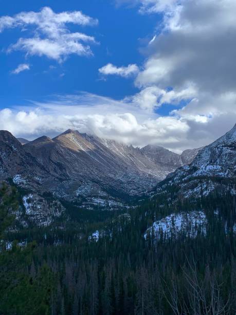 istock Valley and mountain range at Rocky Mountain National Park, Colorado 1385173059