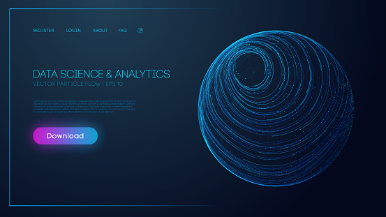 Data Lab Background Data Science And Analytics Technology Background Blue Data Security 3d ...