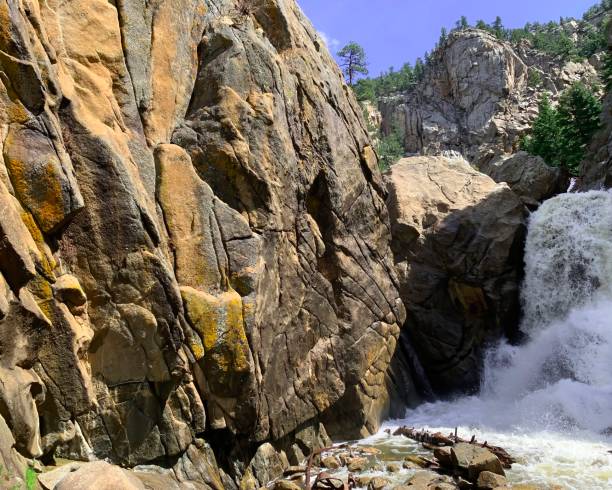istock Waterfall in the mountains, Boulder Falls, Boulder Colorado 1385175146
