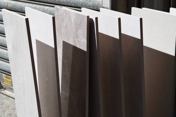 istock Tiles placed outside the store 1385176537
