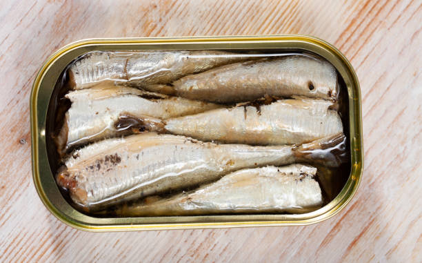 istock Canned sardines in oil 1385181395
