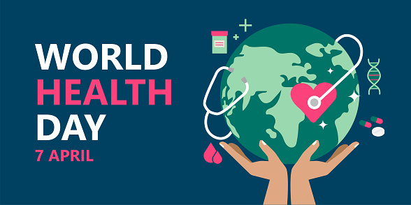 World health day, vector illustration
