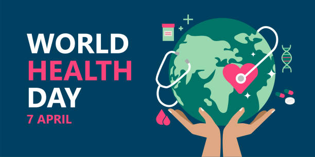 World health day, vector illustration vector art illustration