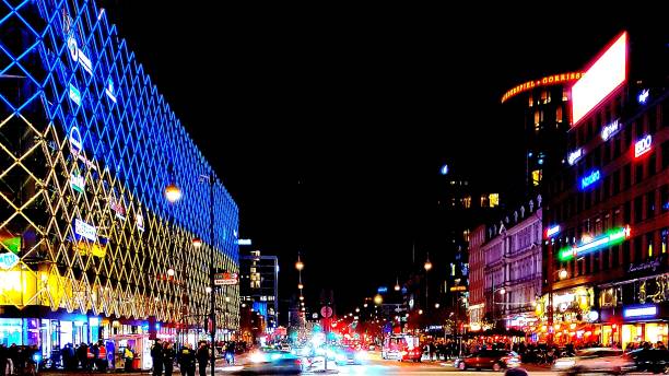 istock beautiful night street image from Copenhagen 1385194100