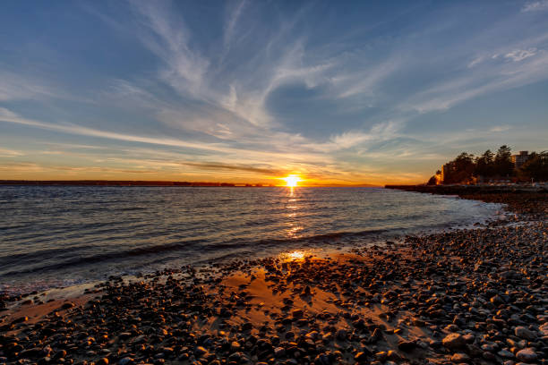 istock sunset view from a beach, North Vancouver, BC, Canada 1385198130
