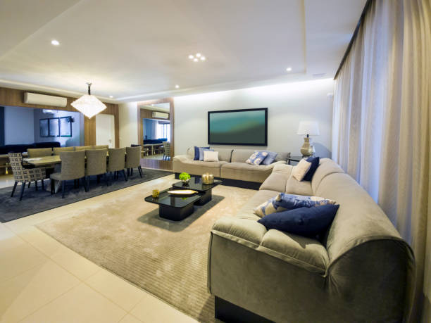 istock Interior of a modern and luxury house 1385198848