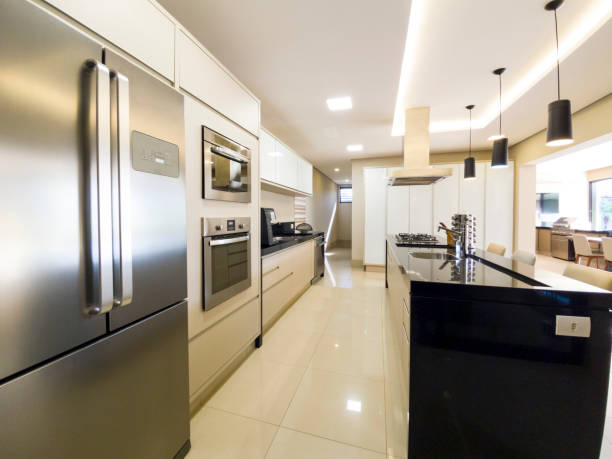 istock Interior of a modern and luxury house 1385198938