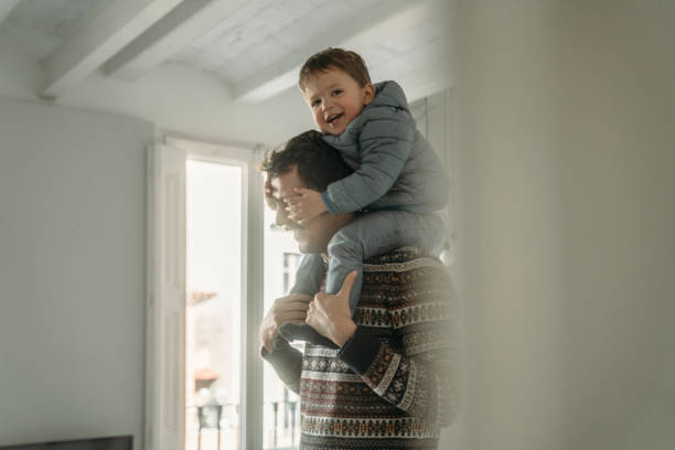 istock Playful father with grandson 1385207847