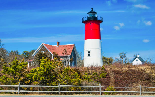 istock Nauset Light and Oil House 1385210304