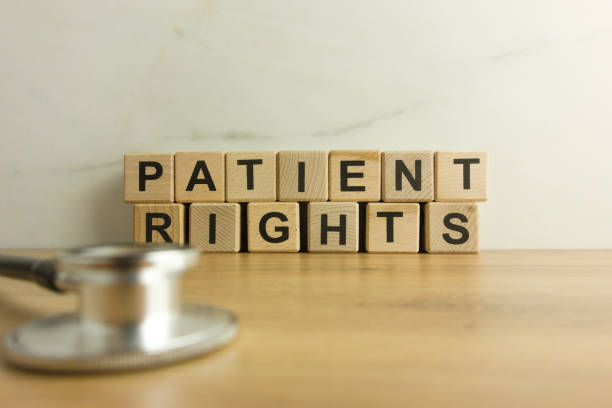 Patient rights text from wooden blocks with stethoscope Patient rights text from wooden blocks with stethoscope. Medicine, healthcare and legal concept human rights act stock pictures, royalty-free photos & images
