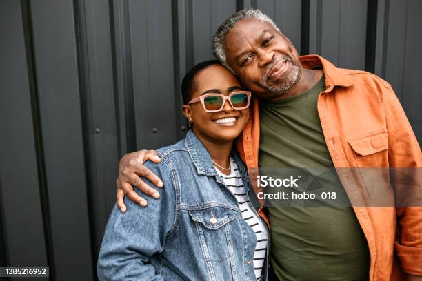 Portrait Of Father And Daughter Stock Photo - Download Image Now - Father, Daughter, African-American Ethnicity
