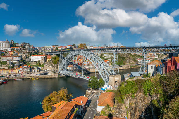 Porto, Portugal - november 9 2022 - Luis I Bridge crossing the Duoro river