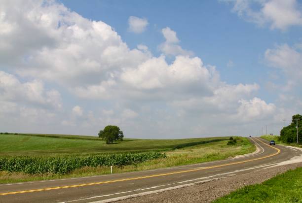 istock Open Road Scene in Wisconsin 1385229649