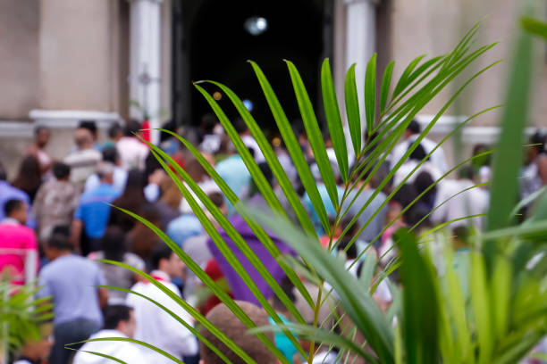 Palm Sunday Holy Week stock photo