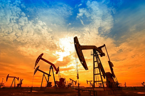 istock The oil pump, industrial equipment 1385236110