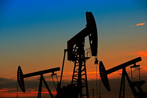 istock The oil pump, industrial equipment 1385239380