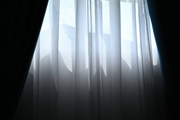 istock black and white curtain in the room 1385281734