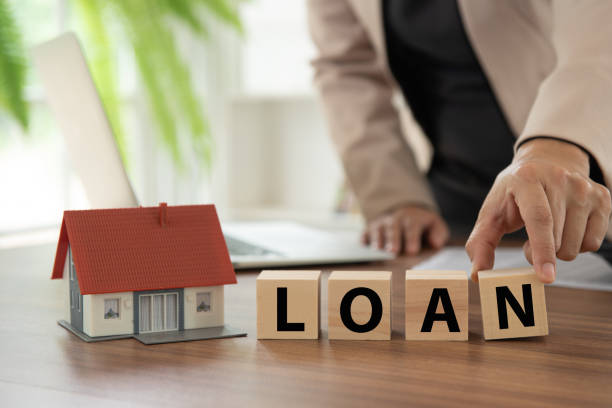 mortgage home loan stock photo
