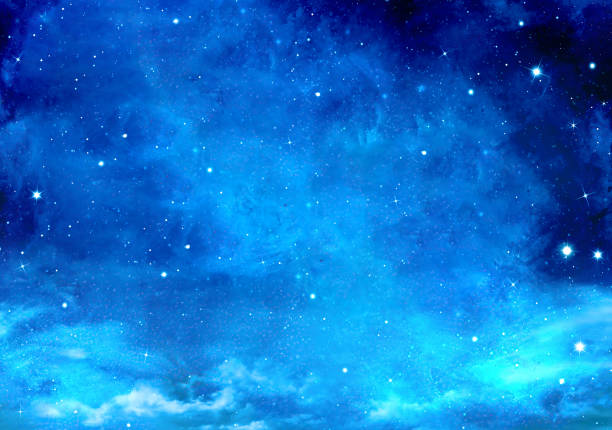 3d rendering deep space, abstract blue background,High definition Universe field  with stars, nebula and galaxy