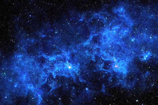 istock 3d rendering deep space, abstract blue background,High definition Universe field  with stars, nebula and galaxy 1385300534