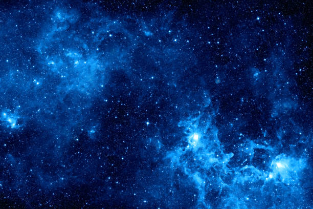 3d rendering deep space, abstract blue background,High definition Universe field  with stars, nebula and galaxy