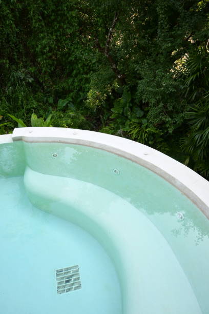 istock swimming pool in the garden 1385308003
