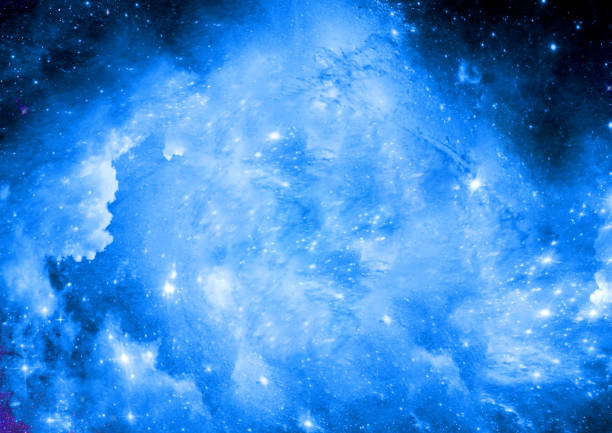 3d rendering deep space, abstract blue background,High definition Universe field  with stars, nebula and galaxy