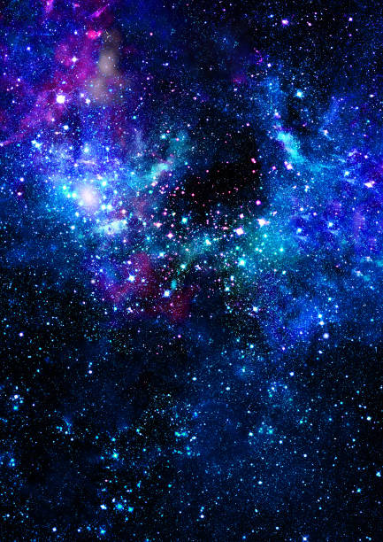 istock 3d rendering deep space, abstract blue background,High definition Universe field  with stars, nebula and galaxy 1385310341