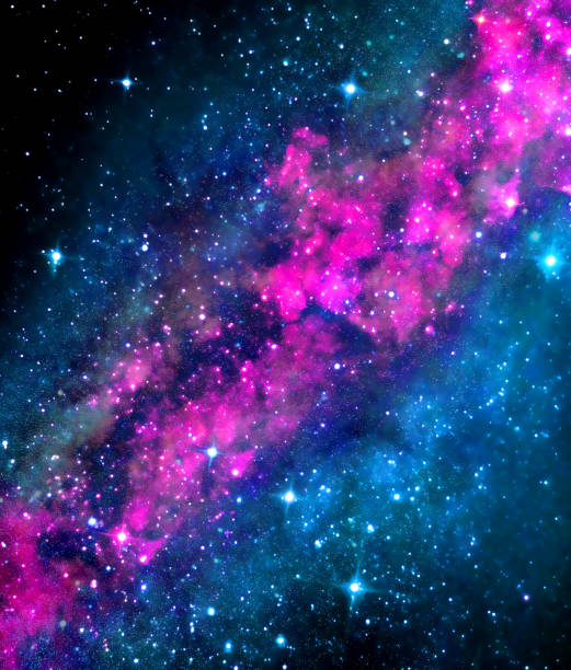 istock 3d rendering deep space, abstract blue background,High definition Universe field  with stars, nebula and galaxy 1385311081