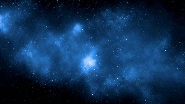 istock 3d rendering deep space, abstract blue background,High definition Universe field  with stars, nebula and galaxy 1385312433