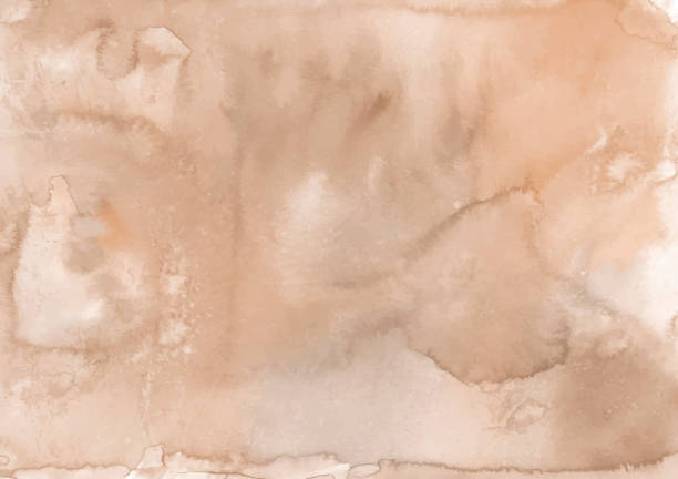 istock Watercolor beige background. Nice splashes of paint. 1385321824