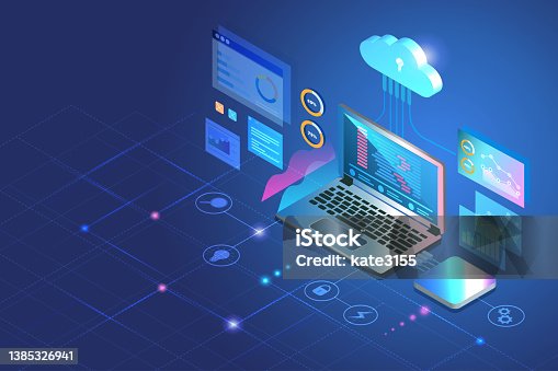 istock SEO, Web development, software coding and programming on application in laptop computer devices with script language testing and graphical icons. 1385326941