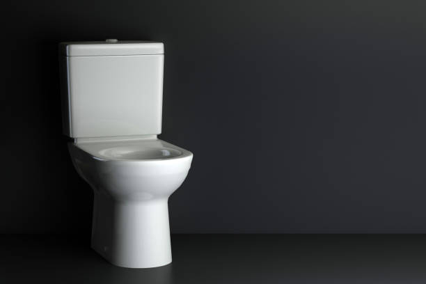istock white toilet on a black background 1385329128