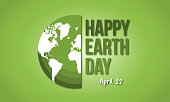 istock Earth Day. Environmental protection template for banner, card, poster, background. 1385329378