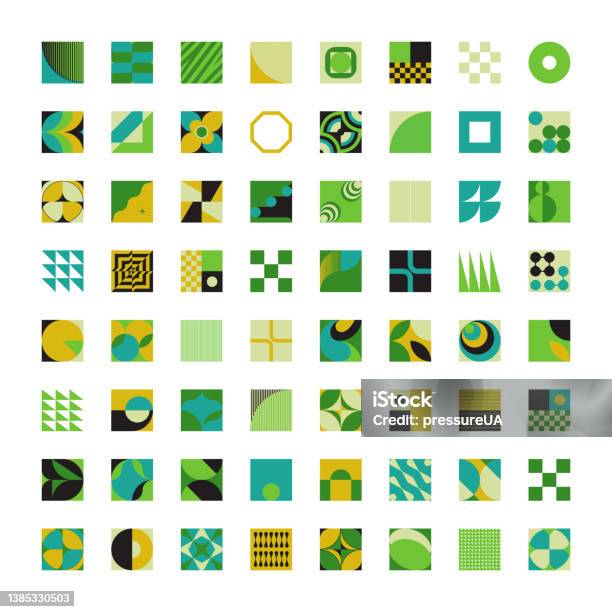 Modern Vector Graphics Collection Of Various Geometric Shapes And ...