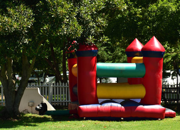 istock A jumping castle awaiting the kiddies to play 1385335504