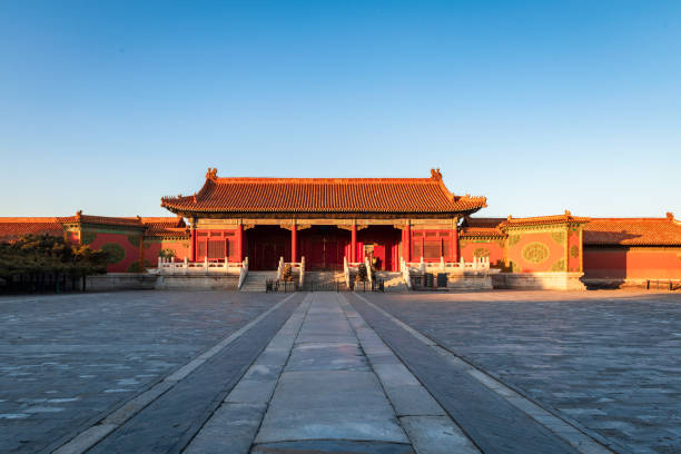 Huangji hall in the Forbidden City of Beijing, China