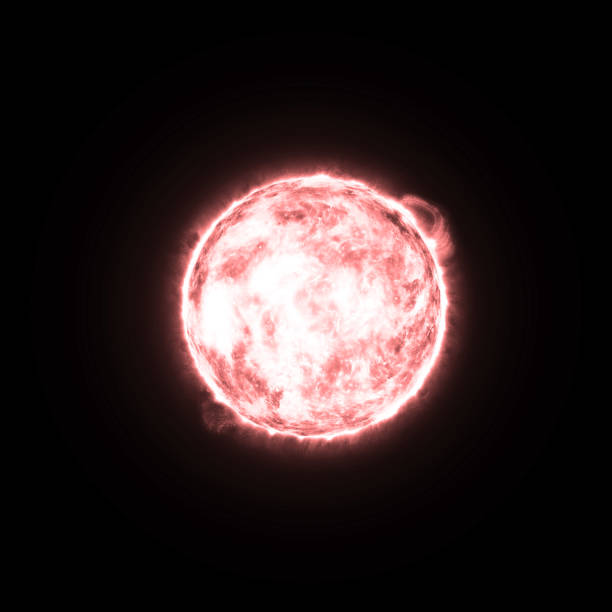 Red Dwarf Space Star vector art illustration