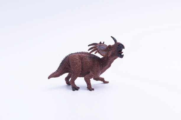 istock dinosaur Isolated, Styracosaurus on white background,clipping path 1385365684