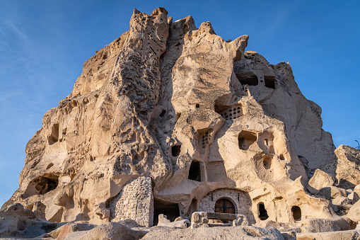 Uchisar castle, Cappadocia in Turkey