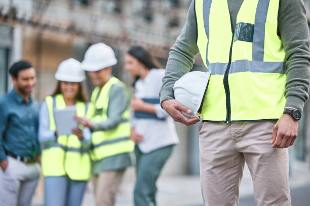 istock Shot of a young woman working on a construction site 1385368399