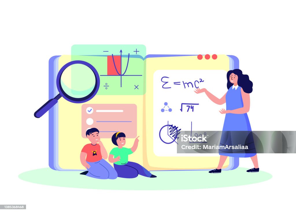 Class Tutorial Education For Childrenteacher Coach Explain Knowledge ...