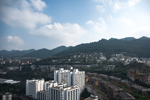 Sunny Chongqing city skyline