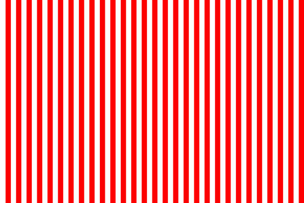 White Red Stripes White Red Seamless Pattern Vertical Stripes