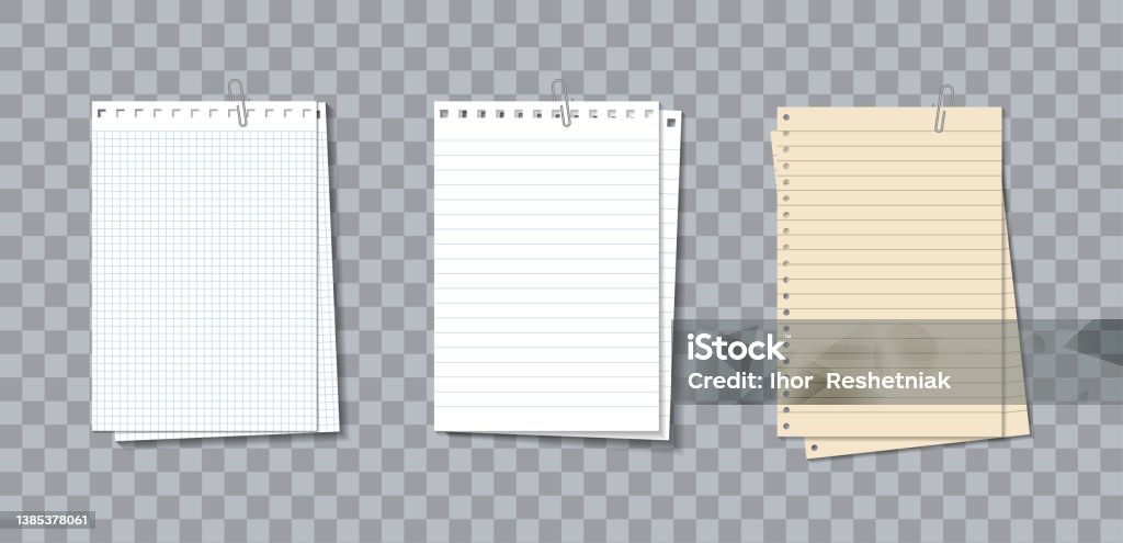Notes Feuilles Note De Papier Mémo Différentes Feuilles De Carnet Avec Clip Notepaper ...