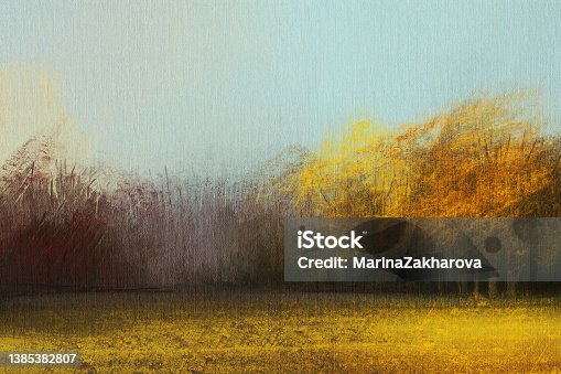 istock Abstract impressionism. Landscape 1385382807