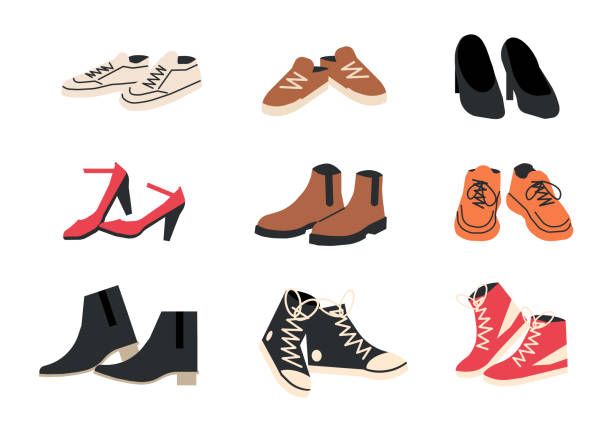 990+ Different Shoes Walking Stock Illustrations, Royalty-Free Vector ...