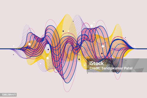 Colorful Silhouettes Of Sound Waves Stok Vektör Sanatı & Müzik‘nin Daha Fazla Görseli - Müzik, Gürültü, Ses dalgası