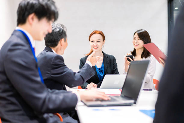 istock A woman interpreting at an international conference 1385397506