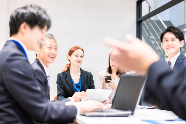 istock A woman interpreting at an international conference 1385397521